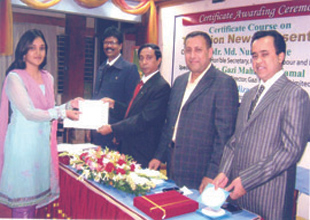 distributes certificates